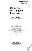 Canadian Native Law Reporter