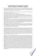 Canadian review of comparative literature