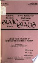Canadian Slavic Studies