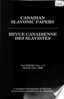 Canadian Slavonic Papers