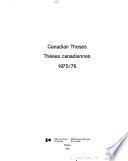 Canadian Theses