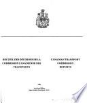 Canadian Transport Commission Reports