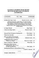 Canadian University Music Review