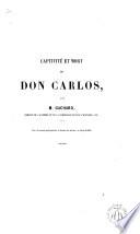 Captivité et mort de Don Carlos
