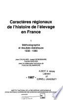 Caractères régionaux de l'histoire de l'élevage en France