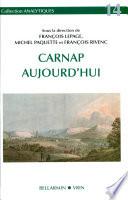 Carnap aujourd'hui