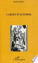 Carnet d'automne