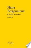Carnet de notes 2001-2010