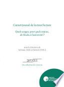 Carnet/journal de lecteur/lecture