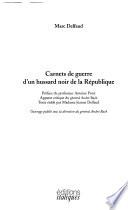 Carnets de guerre d'un hussard noir de la République
