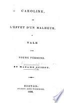 Caroline, ou, L'Effet d'un malheur