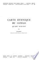 Carte ethnique du Congo, quart sud-est