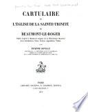 Cartulaire de l'église de la Sainte-Trinité de Beaumont-le Roger