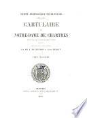 Cartulaire de Notre-Dame de Chartres