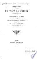 Cartulaire du prieuré de Paray-le-Monial, ordre de Saint-Benoît