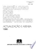 Catálogo dos livros disponíveis