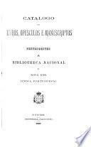 Catalogo dos livros, opusculos e manuscriptos pertencentes à Bibliotheca Nacional de Nova Goa