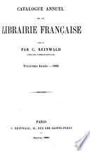 Catalogue annuel de la librairie française 1858-69