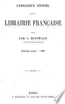 Catalogue annuel de la librairie française 1858-69