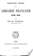 Catalogue annuel de la librairie française