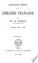 Catalogue annuel de la librairie française
