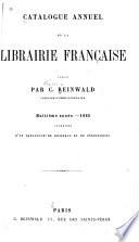 Catalogue annuel de la librairie française