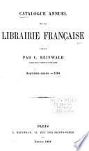 Catalogue annuel de la librairie française