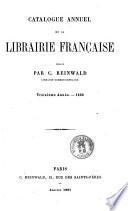 Catalogue annuel de la Librairie Francaise ..