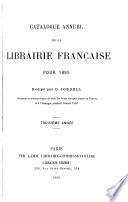 Catalogue annuel de la librairie française