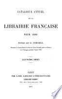 Catalogue annuel de la librarie francaise