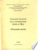 Catalogue collectif de la documentation femme au Mali