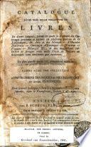 Catalogue d'une collection de livres et de presque 3000 pièces de théatre