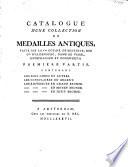 Catalogue d'une collection de medailles antiques, faite par la Csse douair. de Bentinck, née Comtesse d'Aldenburg