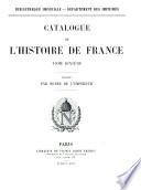 Catalogue de l'histoire de France: Biographie (suite) Supplément