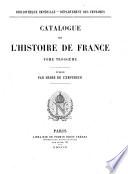 Catalogue de l'histoire de France