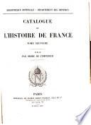 Catalogue de l'histoire de France