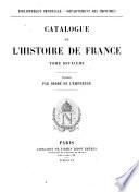 Catalogue de l'histoire de France