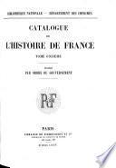 Catalogue de l'histoire de France