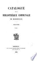 Catalogue de la Bibliothèque communale de Marseille