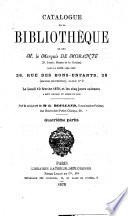 Catalogue de la bibliothèque de feu M. le Marquis de Morante...