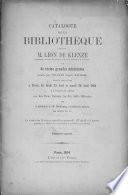Catalogue de la bibliothèque de feu M. Léon De Klenze [...] et de treize grandes miniatures peintes par Volpato d'après Raphael, dont la vete se fera à Paris, les lundi 25 avril et mardi 26 avril 1864 [...] rue des Bons Enfans No 28, Salle Silvestre, par le ministère de Me Bouloouze, commissaire priseur