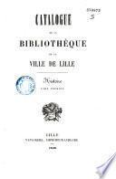 Catalogue de la bibliothèque de la ville de Lille
