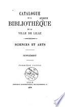 Catalogue de la bibliothèque de la ville de Lille