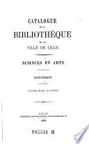 Catalogue de la bibliothèque de la ville de Lille