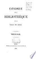 Catalogue de la bibliothèque de la ville de Lille