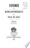 Catalogue de la bibliothèque de la ville de Lille
