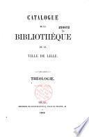 Catalogue de la bibliothèque de la ville de Lille