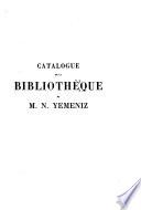 Catalogue de la bibliothèque de M. N. Yemeniz