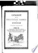 Catalogue de la Bibliothèque Hammer à Stockholm