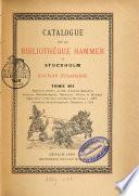 Catalogue de la Bibliothèque Hammer à Stockholm